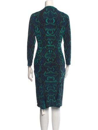 Roberto Cavalli Printed Knee-Length Dress