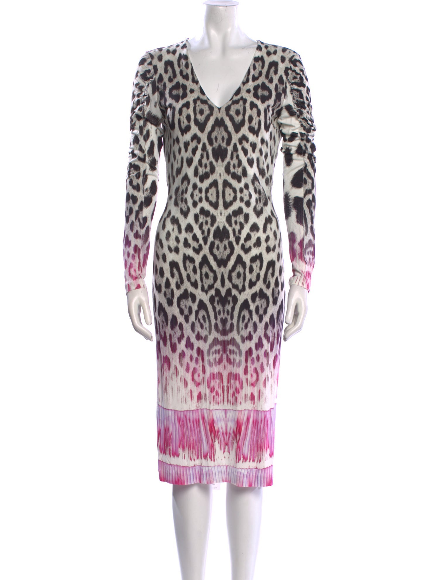 Roberto Cavalli Nylon Midi Length Dress