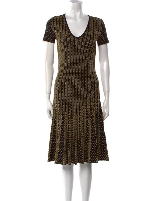 Roberto Cavalli Striped Knee-Length Dress