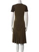 Roberto Cavalli Striped Knee-Length Dress