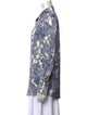 Roberto Cavalli Printed Long Sleeve Button-Up Top