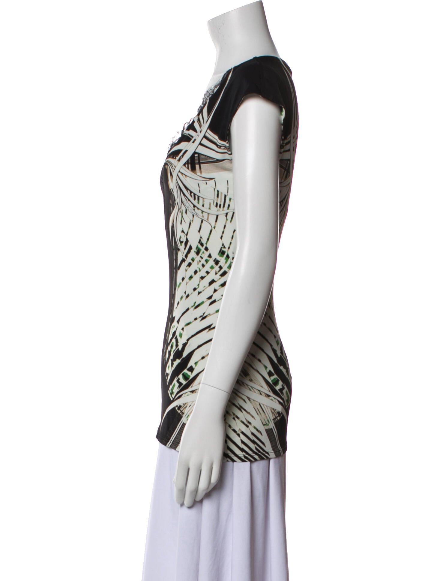 Roberto Cavalli Printed Knee-Length Skirt