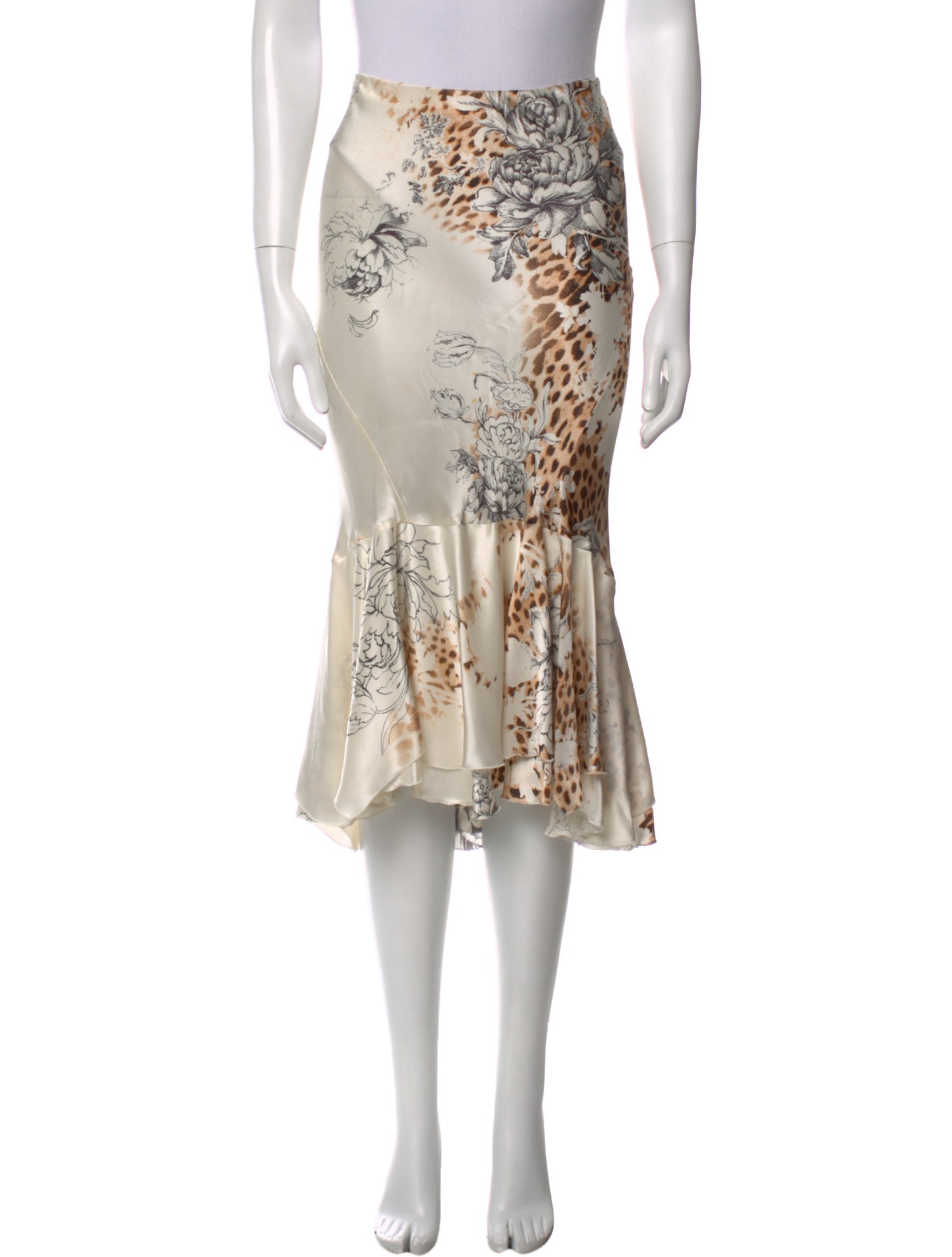 Roberto Cavalli Vintage Midi Length Skirt