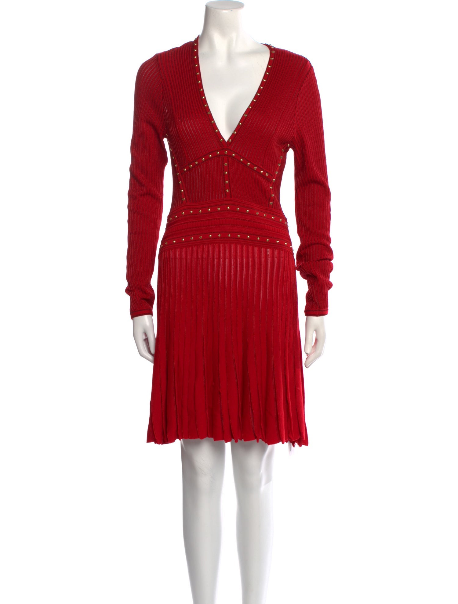 Roberto Cavalli V-Neck Mini Dress