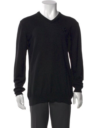 Roberto Cavalli V-Neck Long Sleeve Pullover