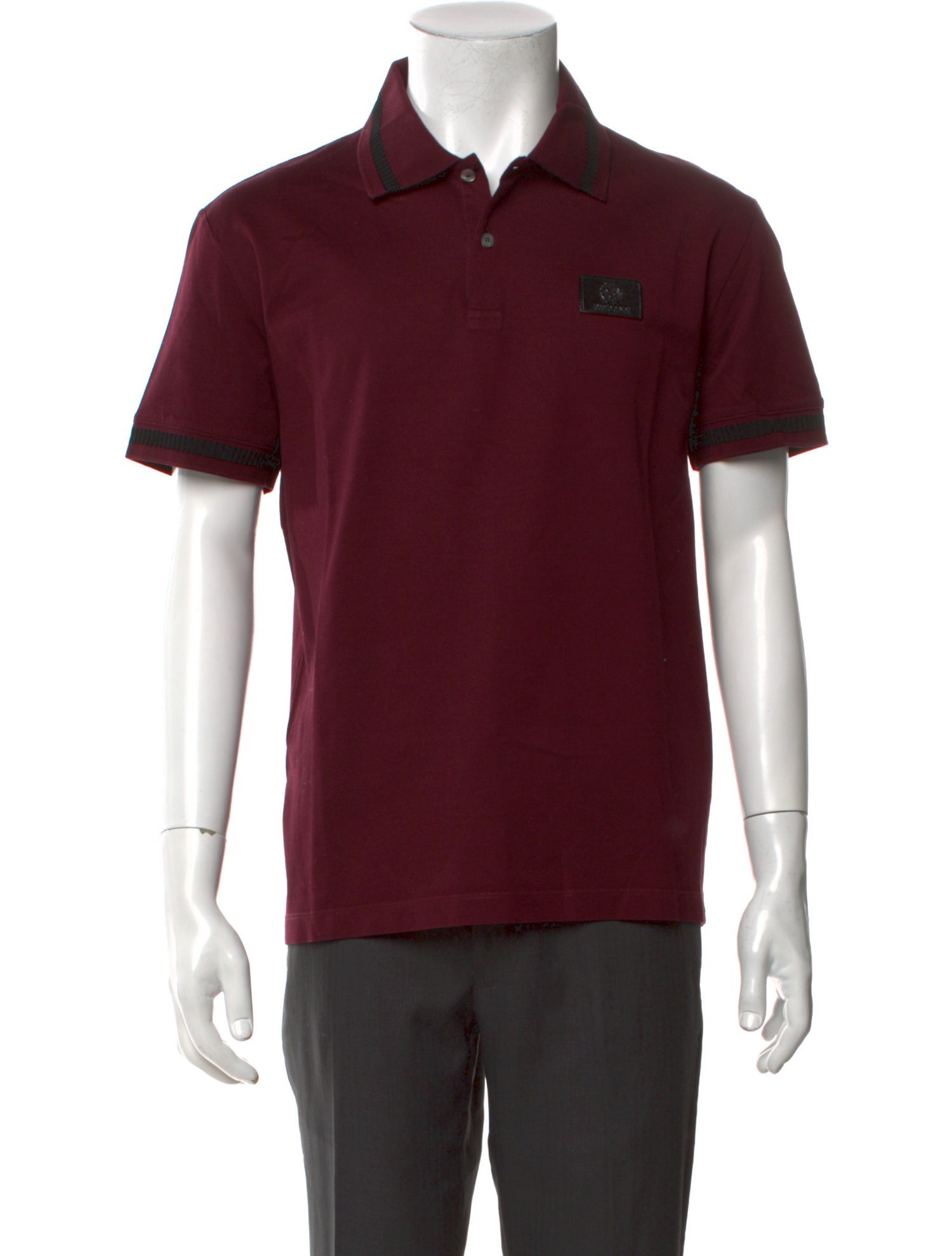 Roberto Cavalli V-Neck Short Sleeve Polo Shirt