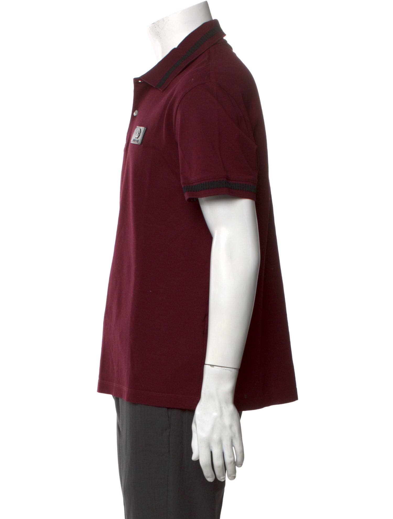 Roberto Cavalli V-Neck Short Sleeve Polo Shirt