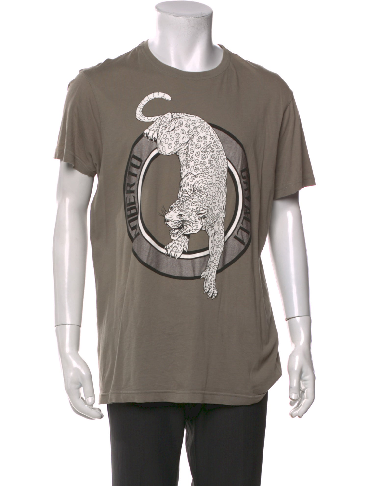 Roberto Cavalli Graphic Print Crew Neck T-Shirt