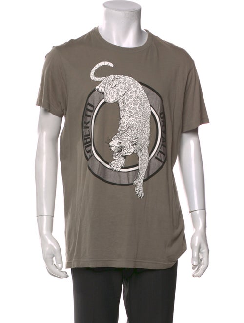 Roberto Cavalli Graphic Print Crew Neck T-Shirt
