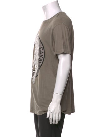 Roberto Cavalli Graphic Print Crew Neck T-Shirt