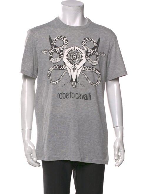 Roberto Cavalli Graphic Print Crew Neck T-Shirt