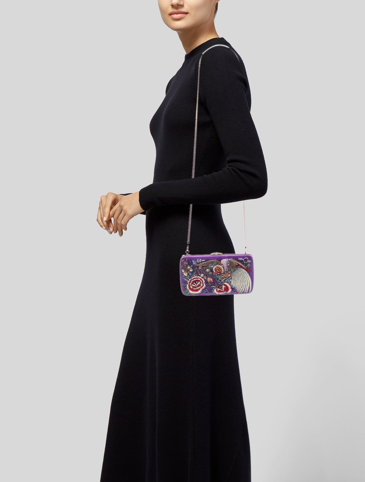 Roberto Cavalli Satin Minaudière