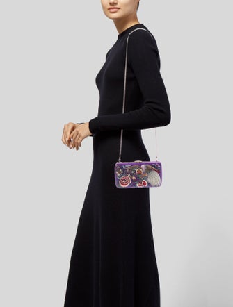 Roberto Cavalli Satin Minaudière