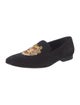 Roberto Cavalli Velvet Embroidered Accent Loafers