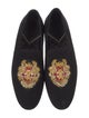 Roberto Cavalli Velvet Embroidered Accent Loafers
