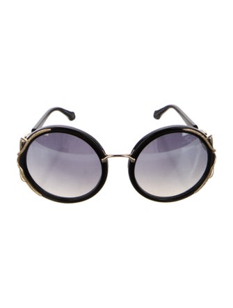 Roberto Cavalli Bandos Gradient Round Sunglasses