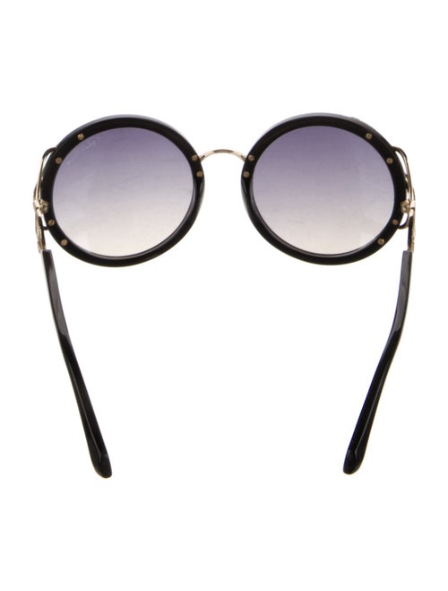 Roberto Cavalli Bandos Gradient Round Sunglasses