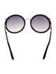 Roberto Cavalli Bandos Gradient Round Sunglasses