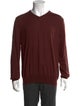 Roberto Cavalli Wool V-Neck Pullover