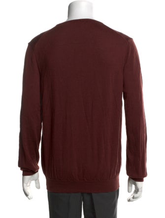 Roberto Cavalli Wool V-Neck Pullover