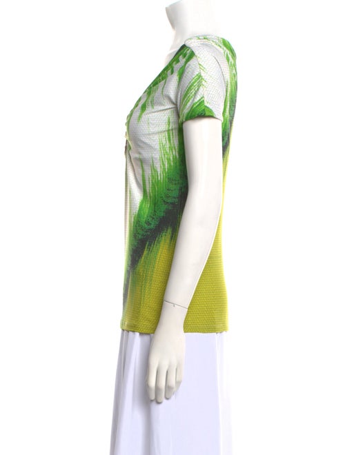 Roberto Cavalli Printed V-Neck Top
