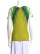 Roberto Cavalli Printed V-Neck Top