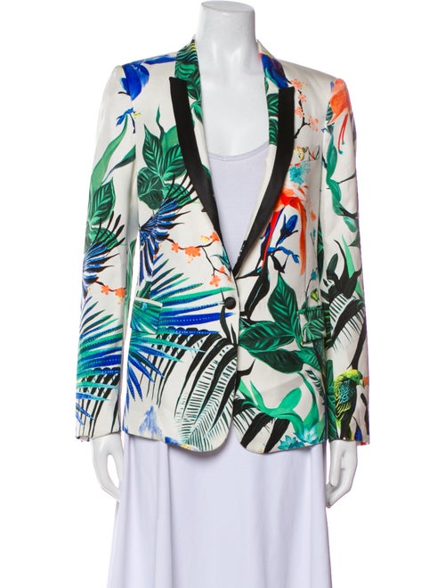 Roberto Cavalli Silk Printed Blazer