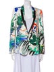 Roberto Cavalli Silk Printed Blazer