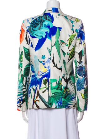 Roberto Cavalli Silk Printed Blazer