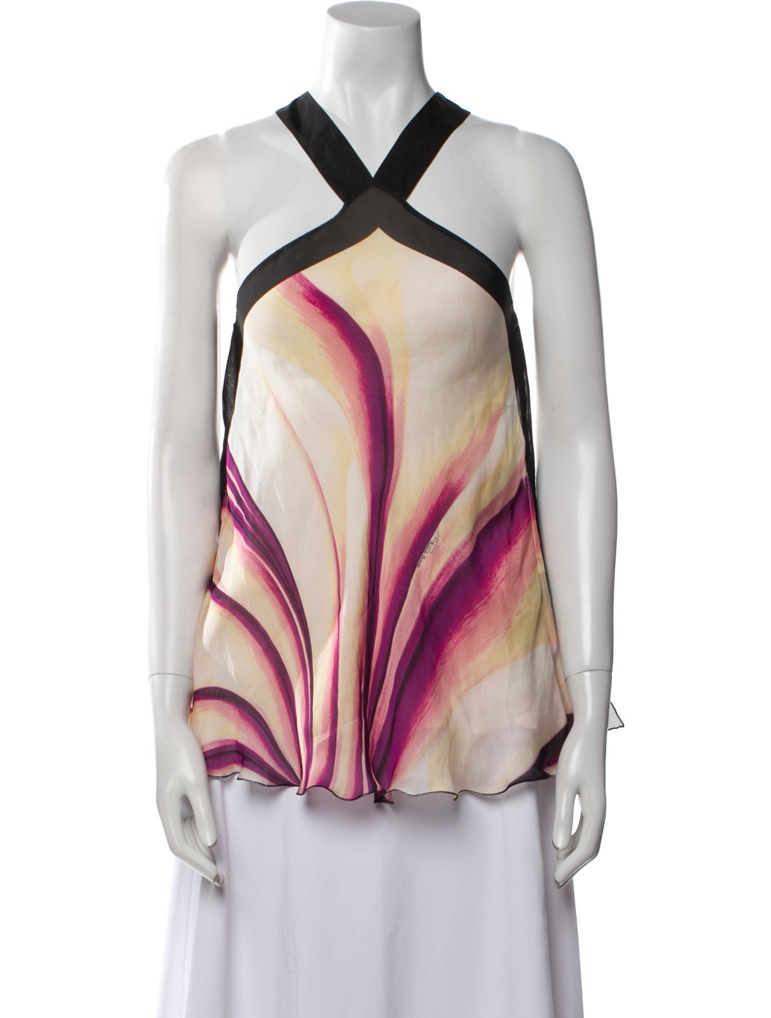 Roberto Cavalli Silk Printed Blouse