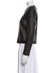 Roberto Cavalli Leather Patterned Biker Jacket
