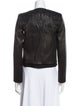 Roberto Cavalli Leather Patterned Biker Jacket