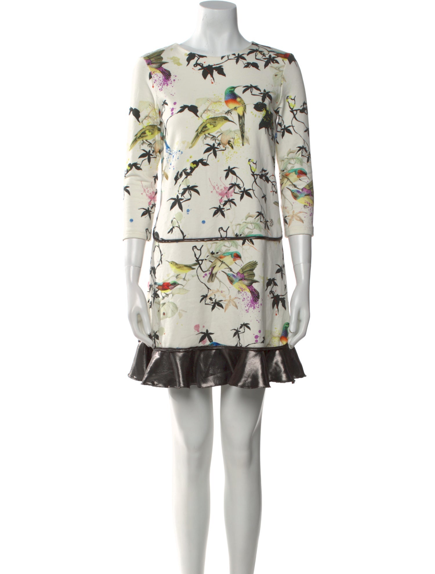 Roberto Cavalli Floral Print Mini Dress