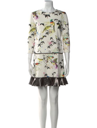 Roberto Cavalli Floral Print Mini Dress