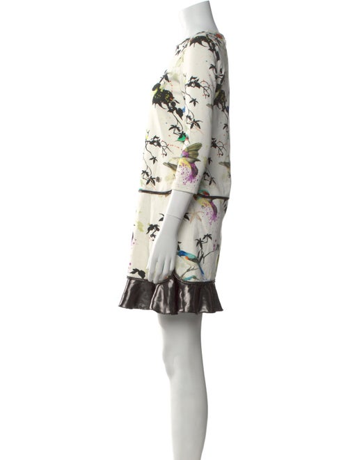 Roberto Cavalli Floral Print Mini Dress