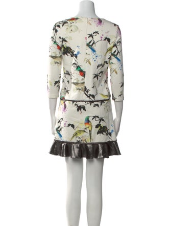 Roberto Cavalli Floral Print Mini Dress