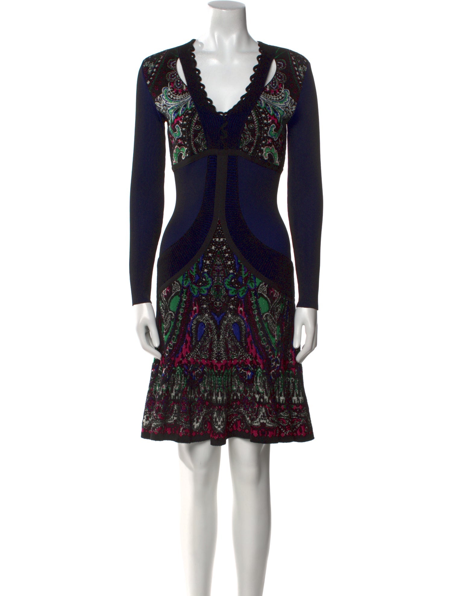 Roberto Cavalli Paisley Print Knee-Length Dress