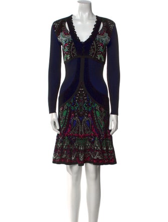 Roberto Cavalli Paisley Print Knee-Length Dress