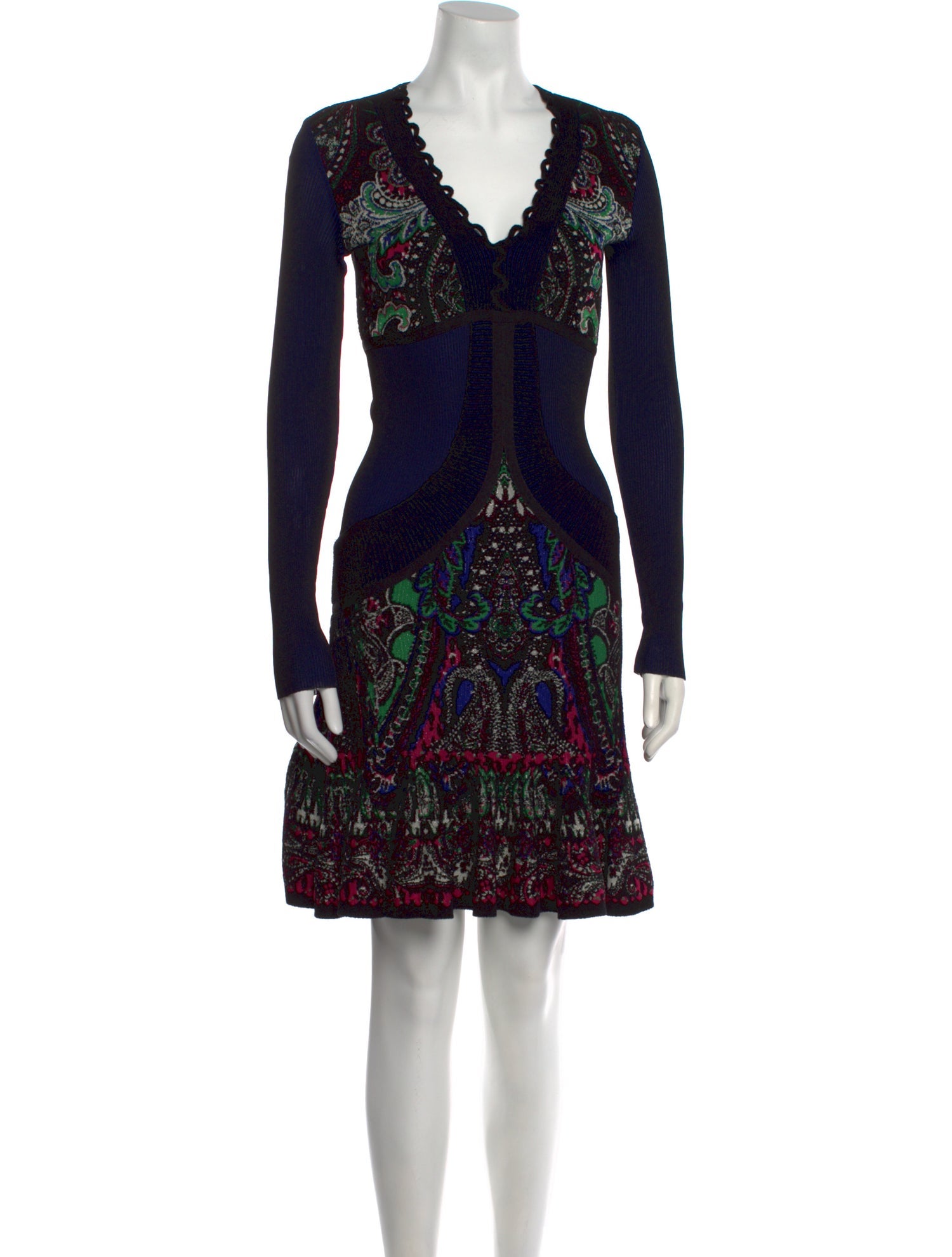 Roberto Cavalli Printed Knee-Length Dress