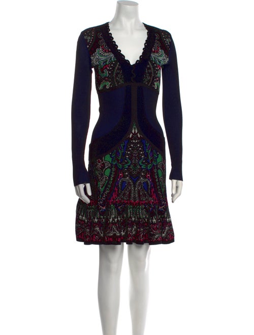 Roberto Cavalli Printed Knee-Length Dress