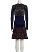 Roberto Cavalli Printed Knee-Length Dress