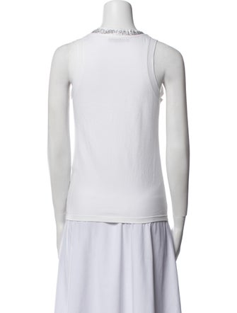Roberto Cavalli Scoop Neck Sleeveless Top