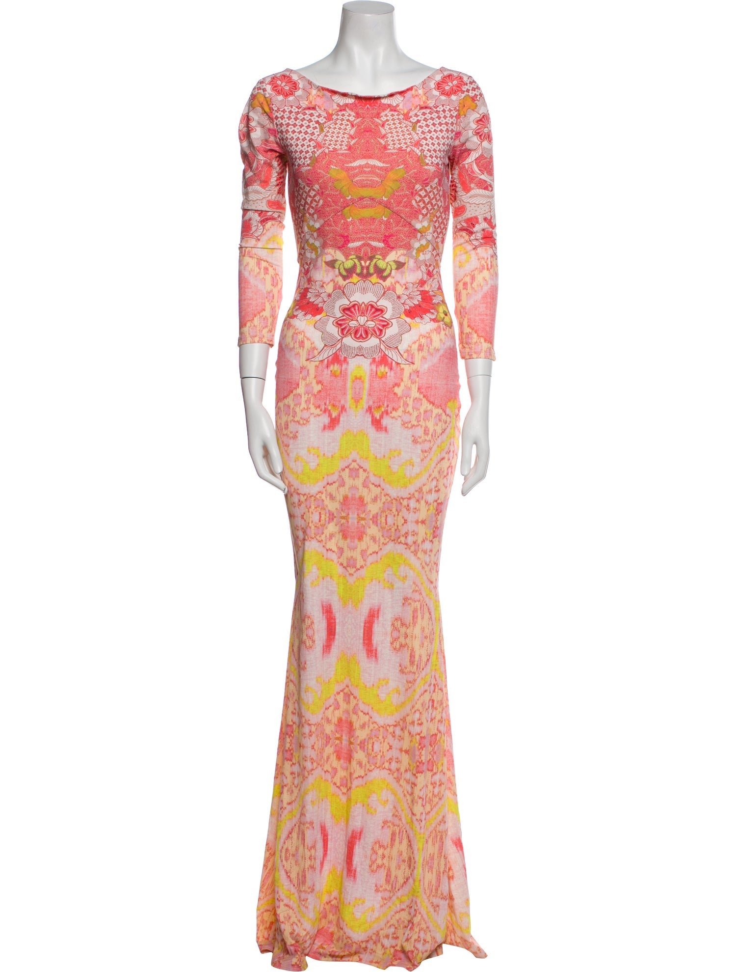 Roberto Cavalli Nylon Long Dress