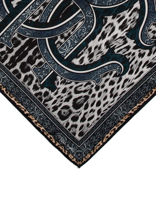Roberto Cavalli Floral Foulard 80 Silk Scarf