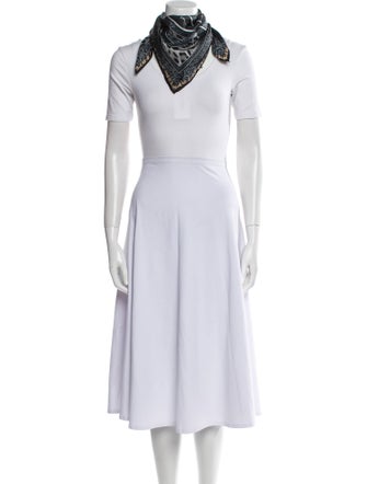 Roberto Cavalli Floral Foulard 80 Silk Scarf