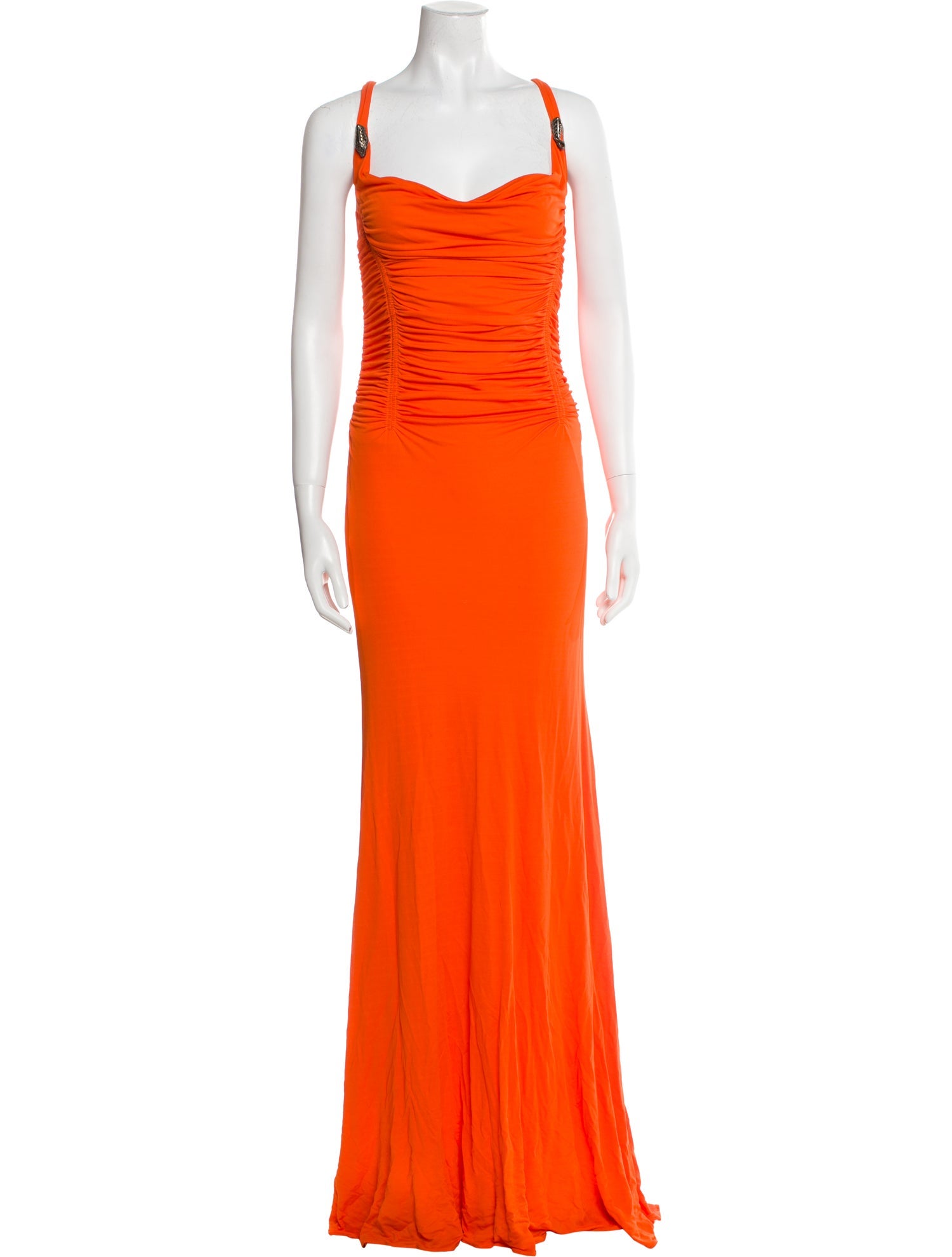 Roberto Cavalli Square Neckline Long Dress w/ Tags