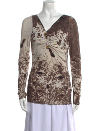 Roberto Cavalli Nylon Printed Top
