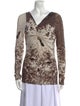 Roberto Cavalli Nylon Printed Top