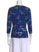 Roberto Cavalli Printed V-Neck Blouse