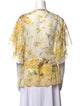 Roberto Cavalli Silk Floral Print Blouse